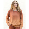 Womens Splendid iris Women's Splendid Iris Carly Ombre Sweatshirt Terra Cotta Terra Cotta