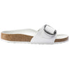 Womens Birkenstock Women's Birkenstock Madrid Big Buckle White Leather White Leather