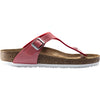 Womens Birkenstock Women's Birkenstock Gizeh Icy Metallic Poppy Birko-Flor Icy Metallic Poppy Birko-Flor