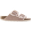 Womens Birkenstock Women's Birkenstock Arizona Shearling Light Rose Suede Light Rose Suede