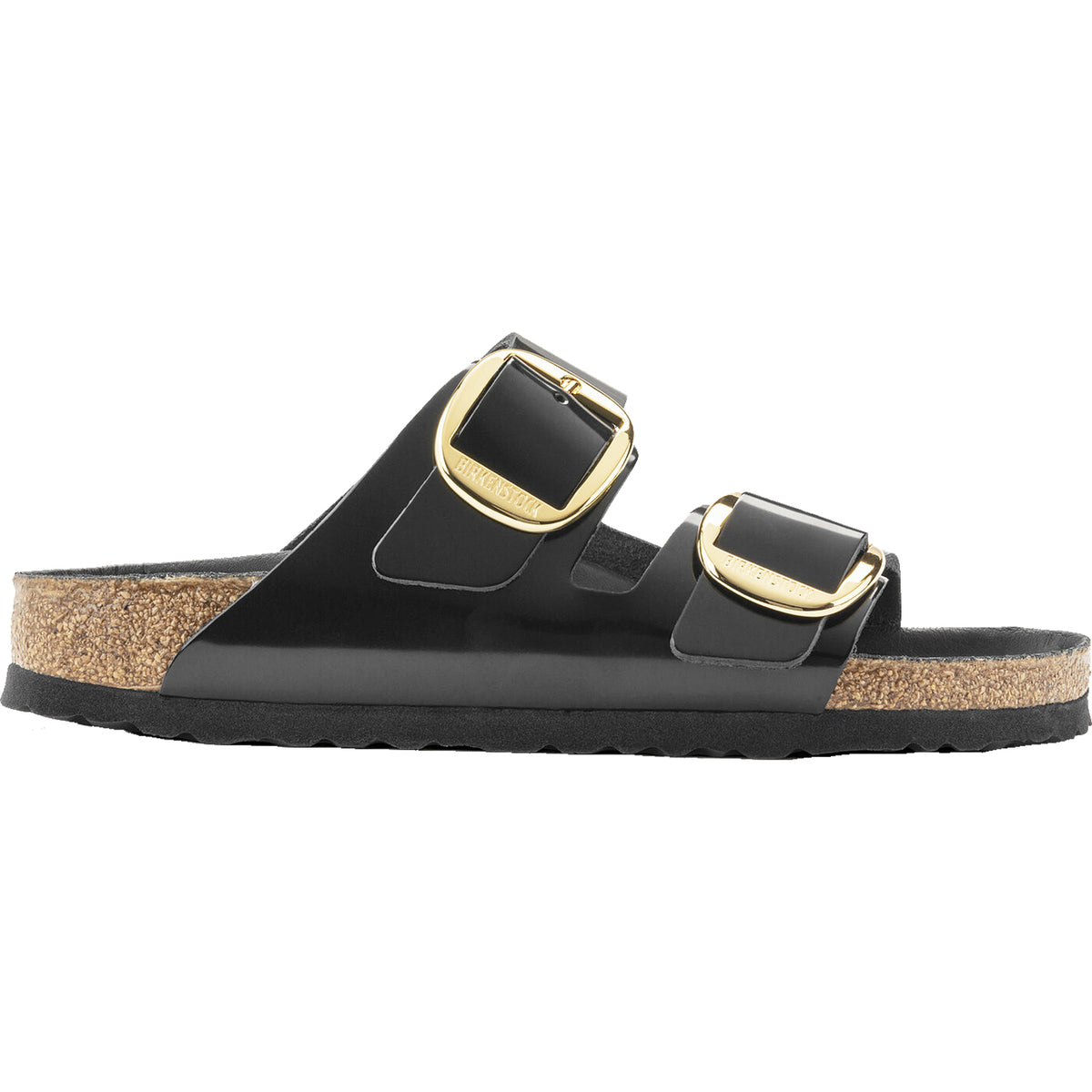 ＜BIRKENSTOCK＞ARIZONA Big Buckle ブラック Arizona Big Buckle Natural Leather Patent High Shine Black