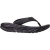 Mens Hoka one one Men's Hoka One One Ora Recovery Flip Black/Dark Gull Grey Fabric Black/Dark Gull Grey Fabric