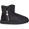 Womens Ugg Women's UGG Bailey Zip Mini Black Sheepskin Black Sheepskin