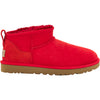 Womens Ugg Women's UGG Classic Ultra Mini Ribbon Red Sheepskin Ribbon Red Sheepskin