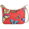 Womens Anuschka Anuschka East/West Hobo Butterfly Heaven Ruby Fabric/Leather Butterfly Heaven Ruby Fabric/Leather
