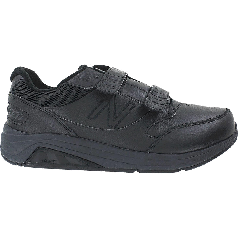 Men's New Balance MW928HB3 Velcro Walking Shoe Black Leather