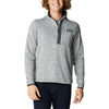 Mens Columbia Men's Columbia Sweater Weather Fleece Half Zip Pullover City Grey Heather City Grey Heather