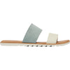 Womens Sorel Women's Sorel Ella II Slide Crushed Blue/Chalk Leather Crushed Blue/Chalk Leather