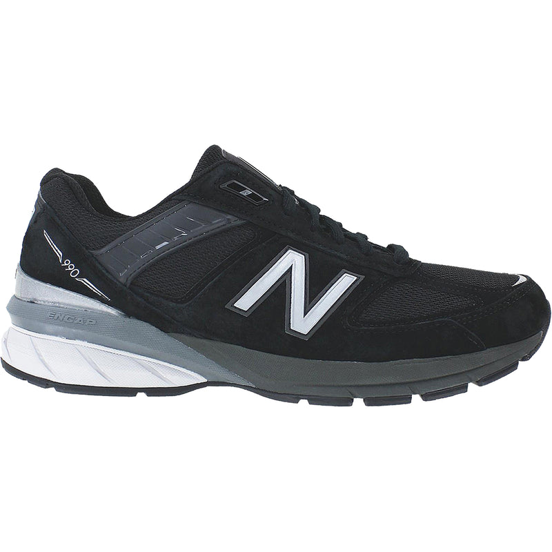 Men's New Balance M990BK5 Running Shoes Black/Silver Suede/Mesh