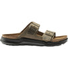 Mens Birkenstock Men's Birkenstock Arizona Rugged Faded Khaki Oiled Leather Faded Khaki Rugged Oiled Leather