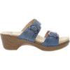 Womens Dansko Women's Dansko Sophie Blue Burnished Milled Leather Blue Burnished Milled Leather