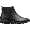Womens Sorel Women's Sorel Harlow Chelsea Black Leather Black Leather