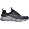Mens Skechers Men's Skechers Ultra Flex 2.0 Fedik Black Knit Fabric Black Knit Fabric