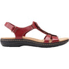 Womens Clarks Women's Clarks Laurieann Kay Red Leather Red Leather