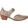 Womens Rieker Women's Rieker 43786-64 Mirjam 64 Seal/Light Gold Leather Seal/Light Gold Leather