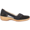 Womens Rieker Women's Rieker 41393-00 Doris 93 Black Leather Black Leather
