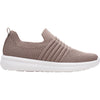 Womens Clarks Women's Clarks Cloudsteppers Ezera Walk Dark Taupe Knit Fabric Dark Taupe Knit Fabric