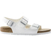 Womens Birkenstock Women's Birkenstock Milano White Birko-Flor White Birko-Flor