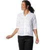 Womens Habitat Women's Habitat Hi Lo Shirt River Wash Jacquard White White