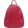 Womens Osgoode marley Women's Osgoode Marley Teardrop Multi Zip Backpack Garnet Leather Garnet Leather