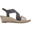 Womens Rieker Women's Rieker 62499-40 Fanni 99 Silver/Black Synthetic Silver/Black Synthetic