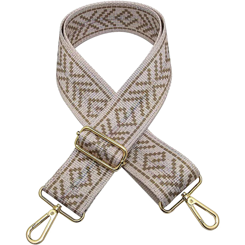 Women's Jen & Co. Adjustable Guitar Strap Taupe Fabric