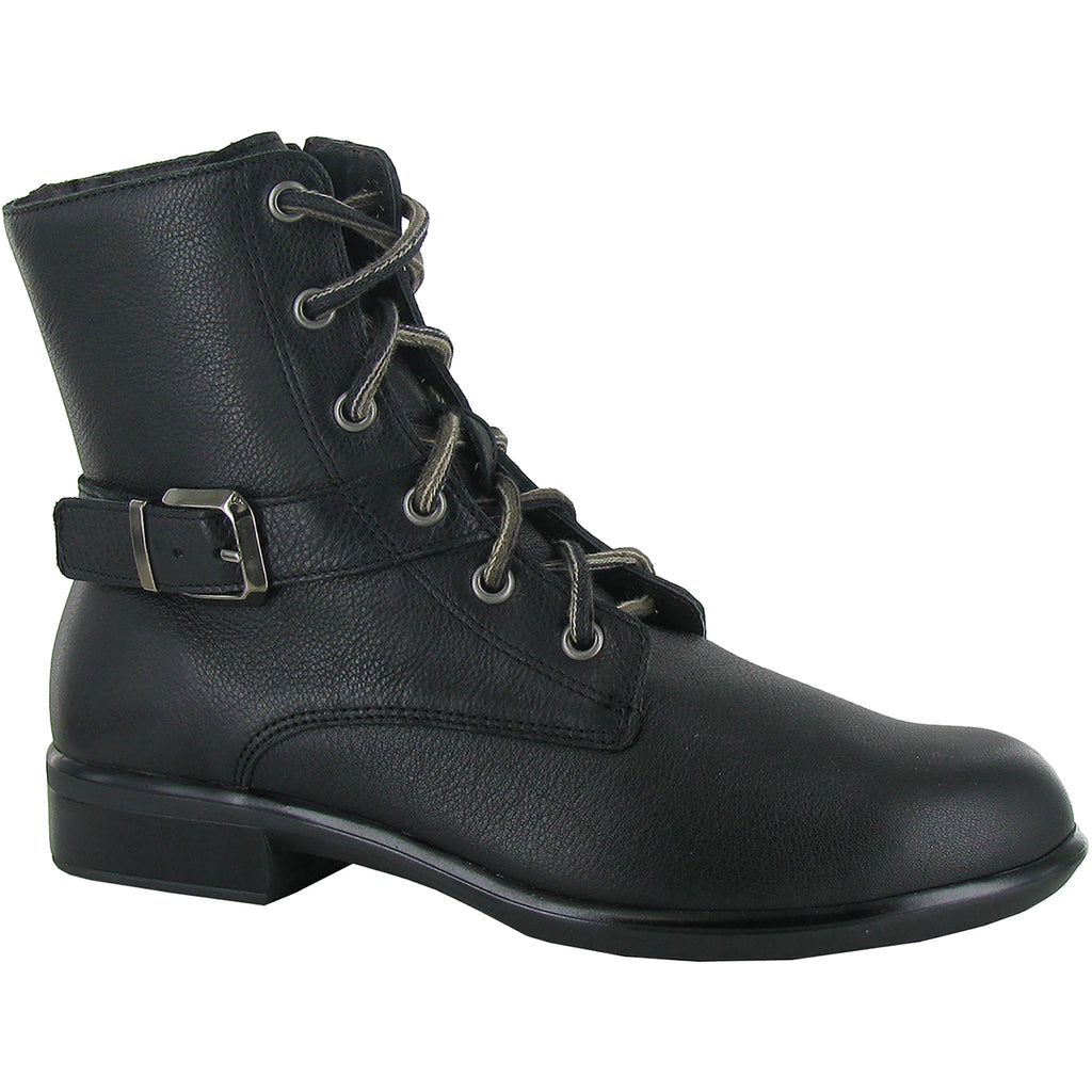 Womens Naot Women's Naot Alize Black Leather Black Leather