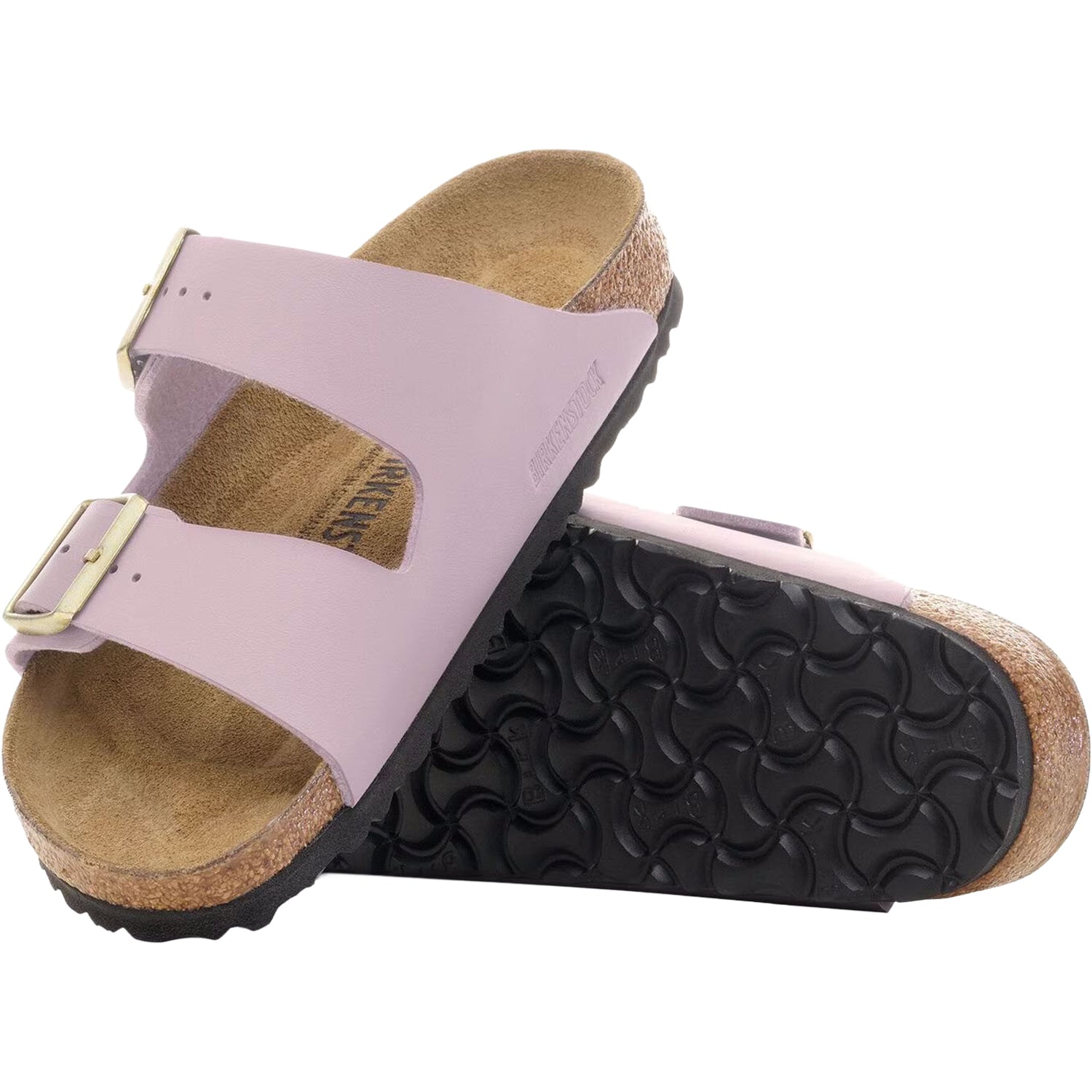 Womens Birkenstock Women's Birkenstock Arizona Faded Purple Birko-Flor Faded Purple