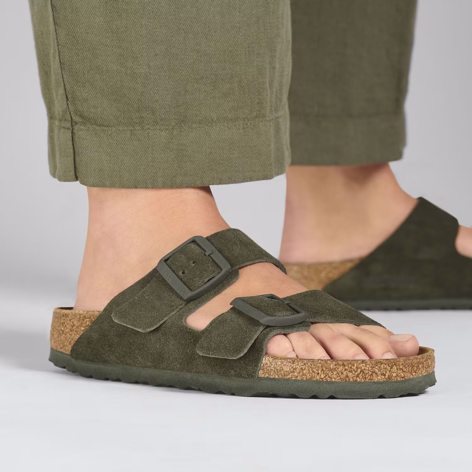 Unisex Birkenstock Unisex Birkenstock Arizona Thyme Suede Thyme Suede