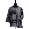 Womens Olivia by habitat Women's Liv by Habitat Artist Tunic Stripe Black Black