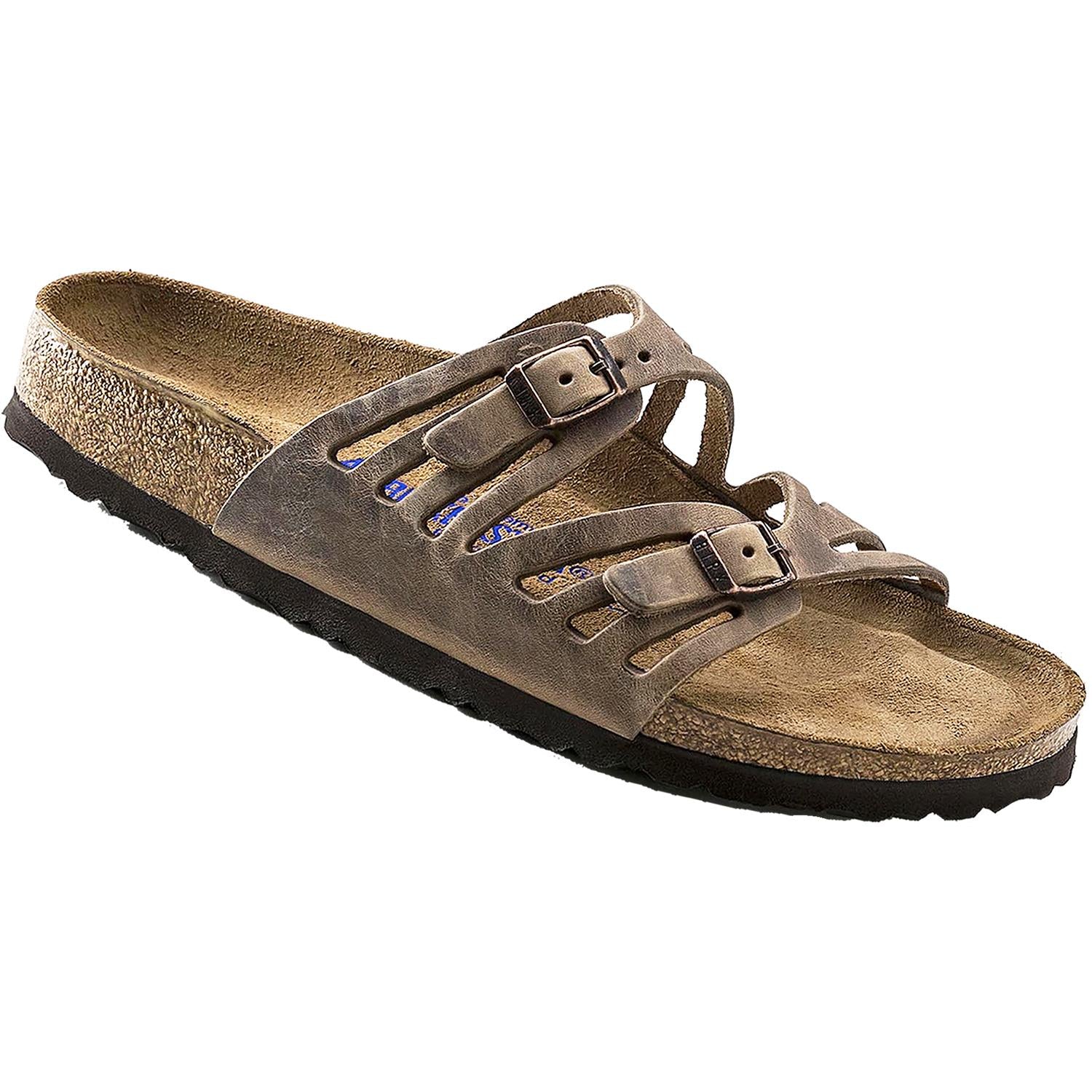 Womens Birkenstock Women's Birkenstock Granada Soft Footbed Tobacco Oiled Leather Tobacco Oiled Leather
