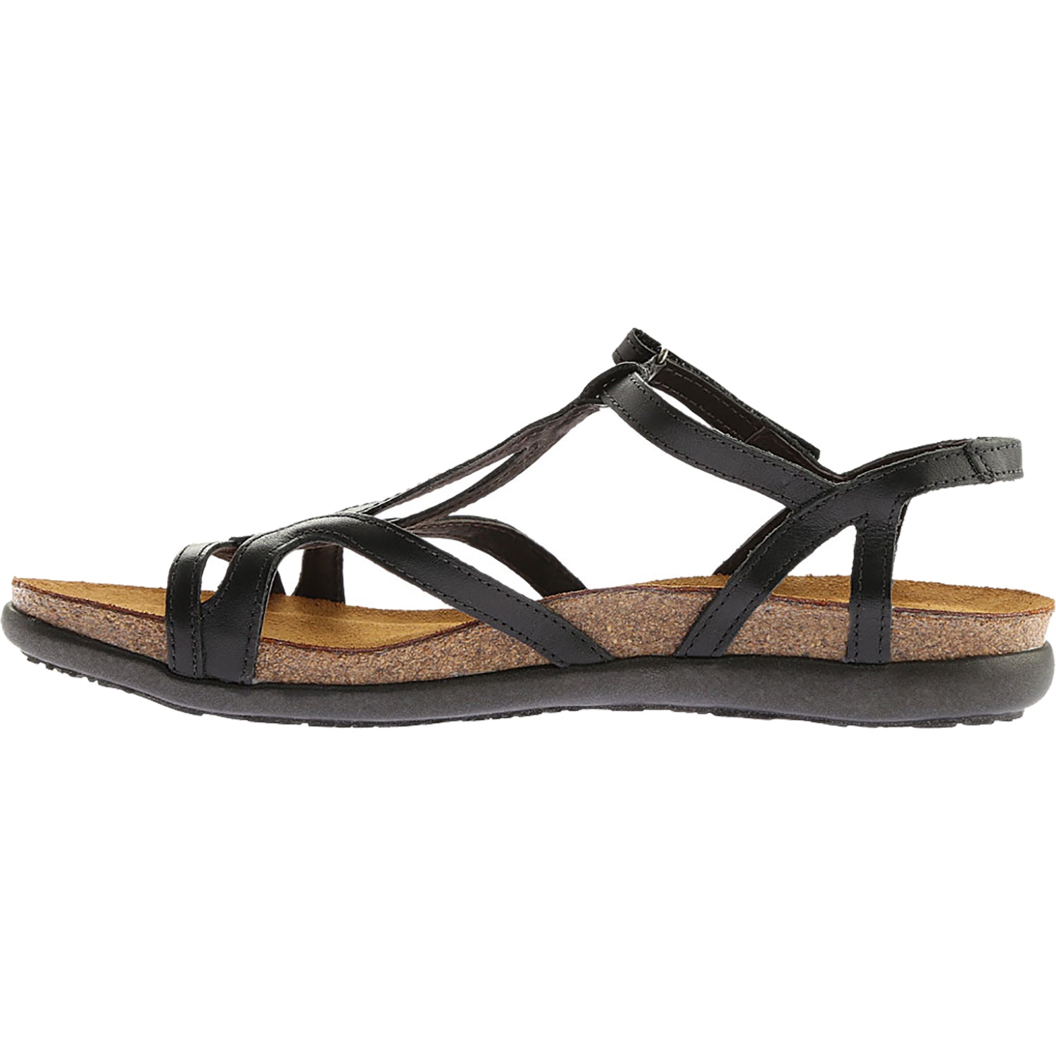 Womens Naot Women's Naot Dorith Black Leather Black Leather