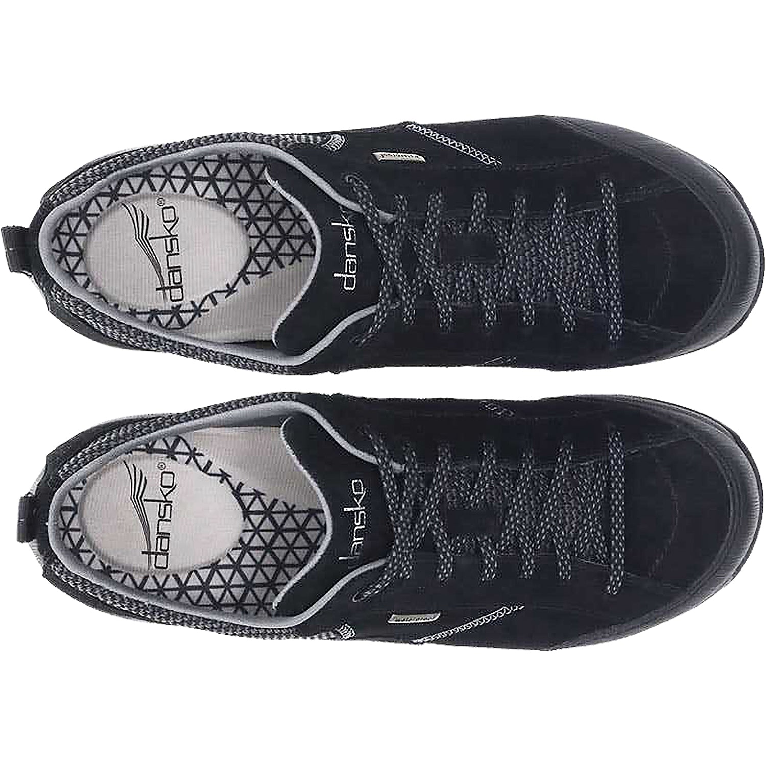 Womens Dansko Women's Dansko Paisley Black/Black Suede Black/Black Suede