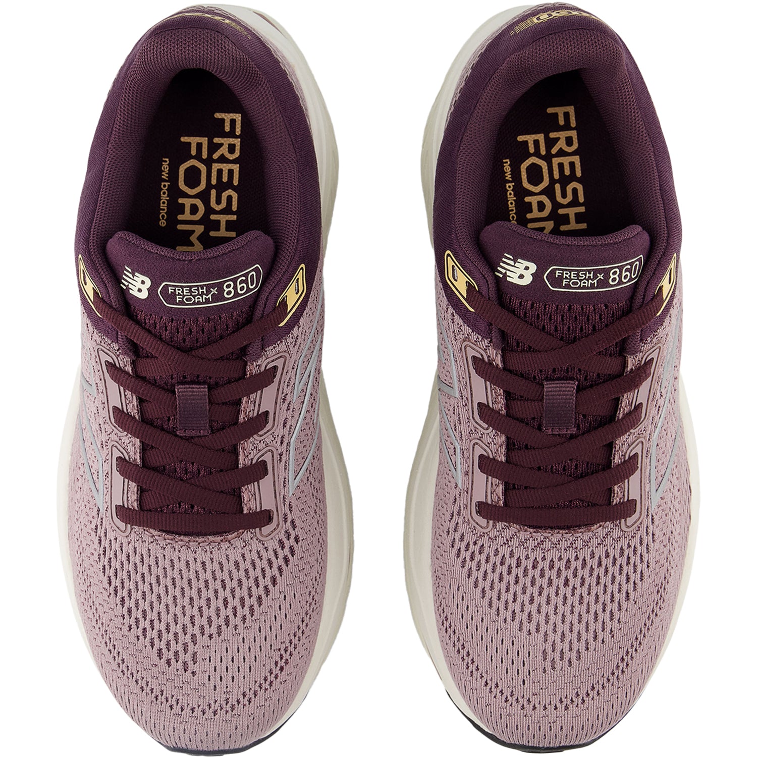 Womens New balance Women's New Balance Fresh Foam X W860J14 Ice Wine/Plum Brown/Silver Metallic Mesh (Stability Support) Ice Wine/Plum Brown/Silver Metallic Mesh