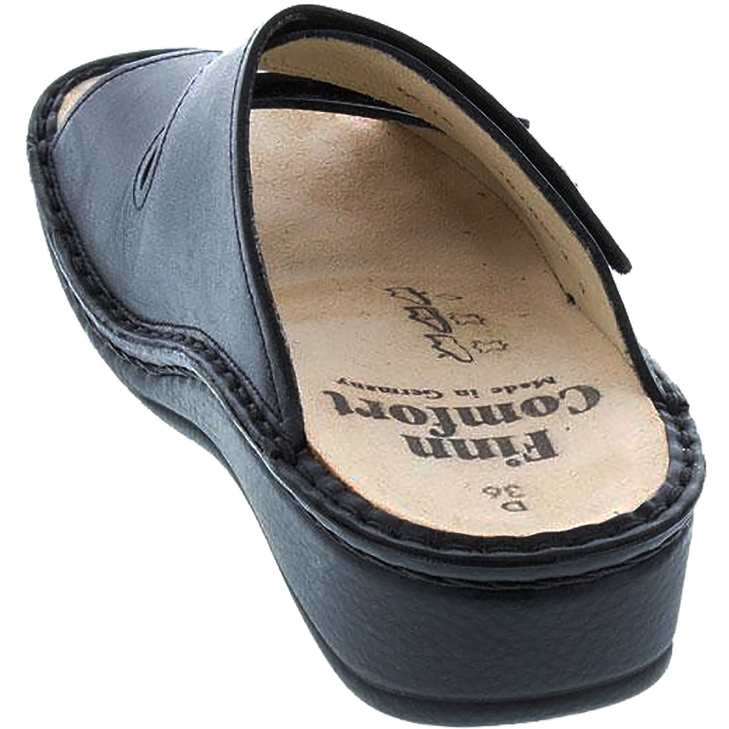 Womens Finn comfort Women's Finn Comfort Jamaica Soft Black Nappa Leather Black Nappa Leather