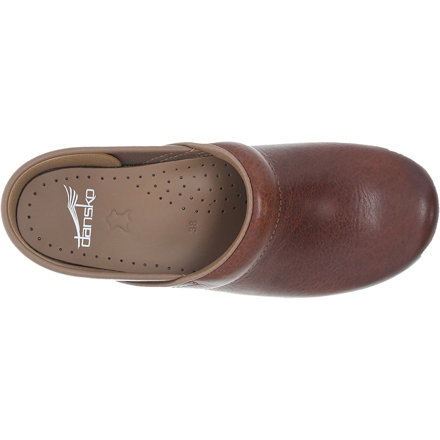 Womens Dansko Women's Dansko Professional Saddle Full Grain Leather Saddle Full Grain Leather
