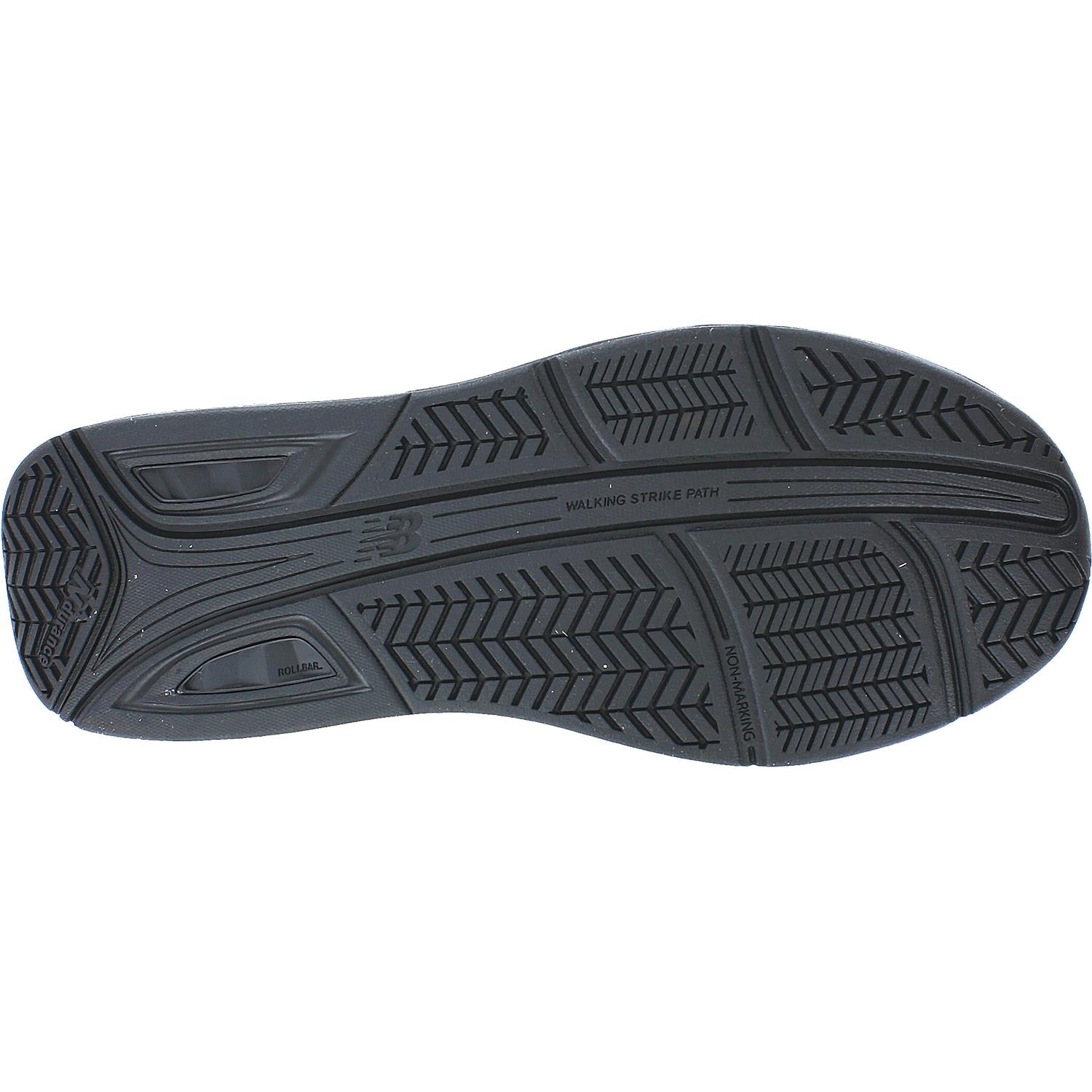 Mens New balance Men's New Balance MW928BK3 Walking Shoes Black Leather Black Leather