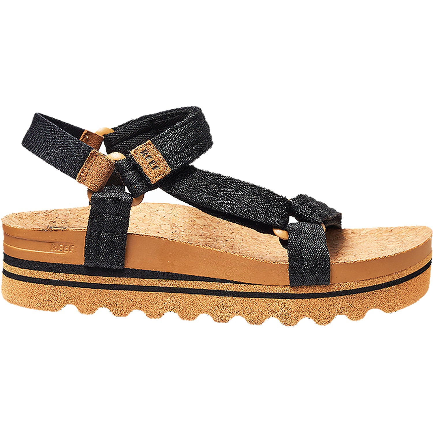 Womens Reef Women's Reef Cushion Remi Hi Black/Tan Synthetic Black/Tan Synthetic