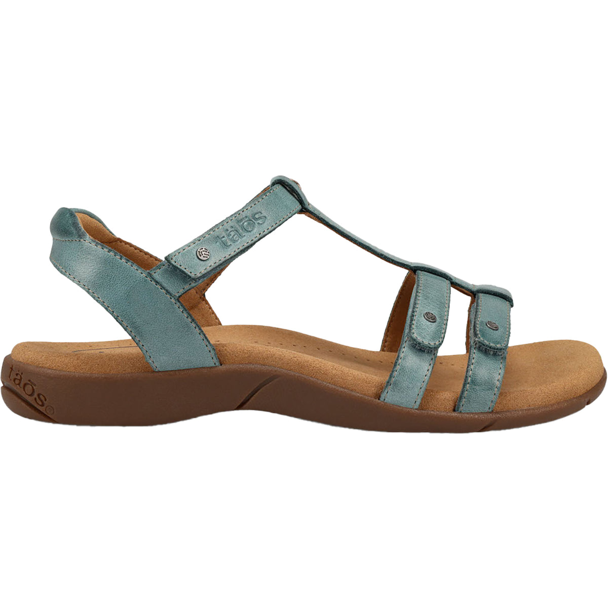 Taos Trophy 2 Women's Backstrap Sandals Teal Leather – Footwear etc.