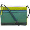 Womens Ili new york ili New York Double Zip Crossbody Serenity Multi Leather Serenity Multi Leather