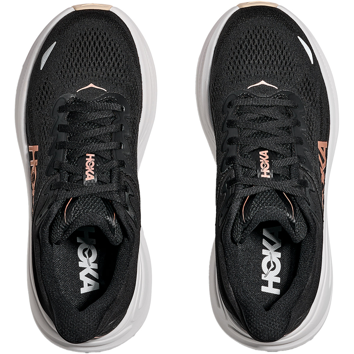 Hoka Bondi 9 (Neutral Support) Women's Athletic Shoes Black/Rose