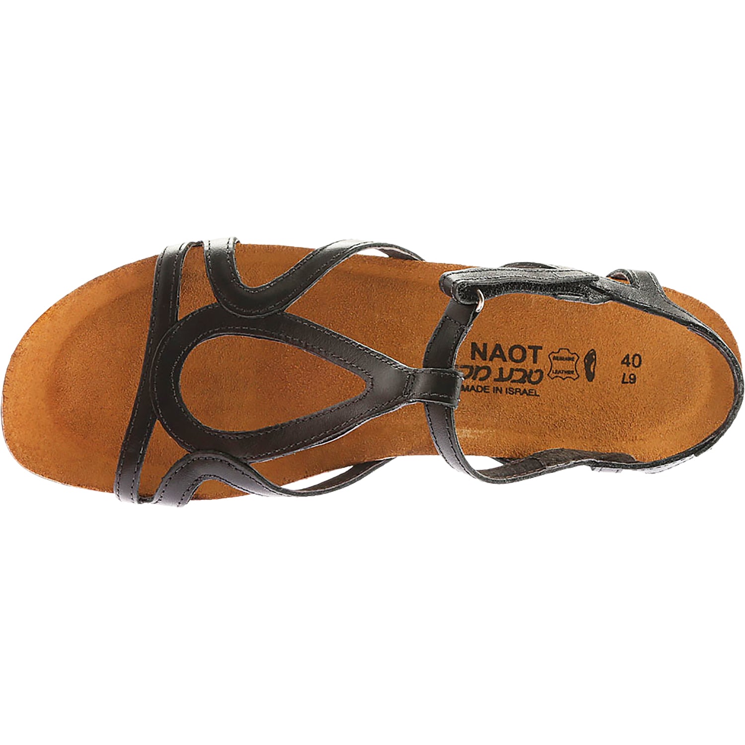 Womens Naot Women's Naot Dorith Black Leather Black Leather