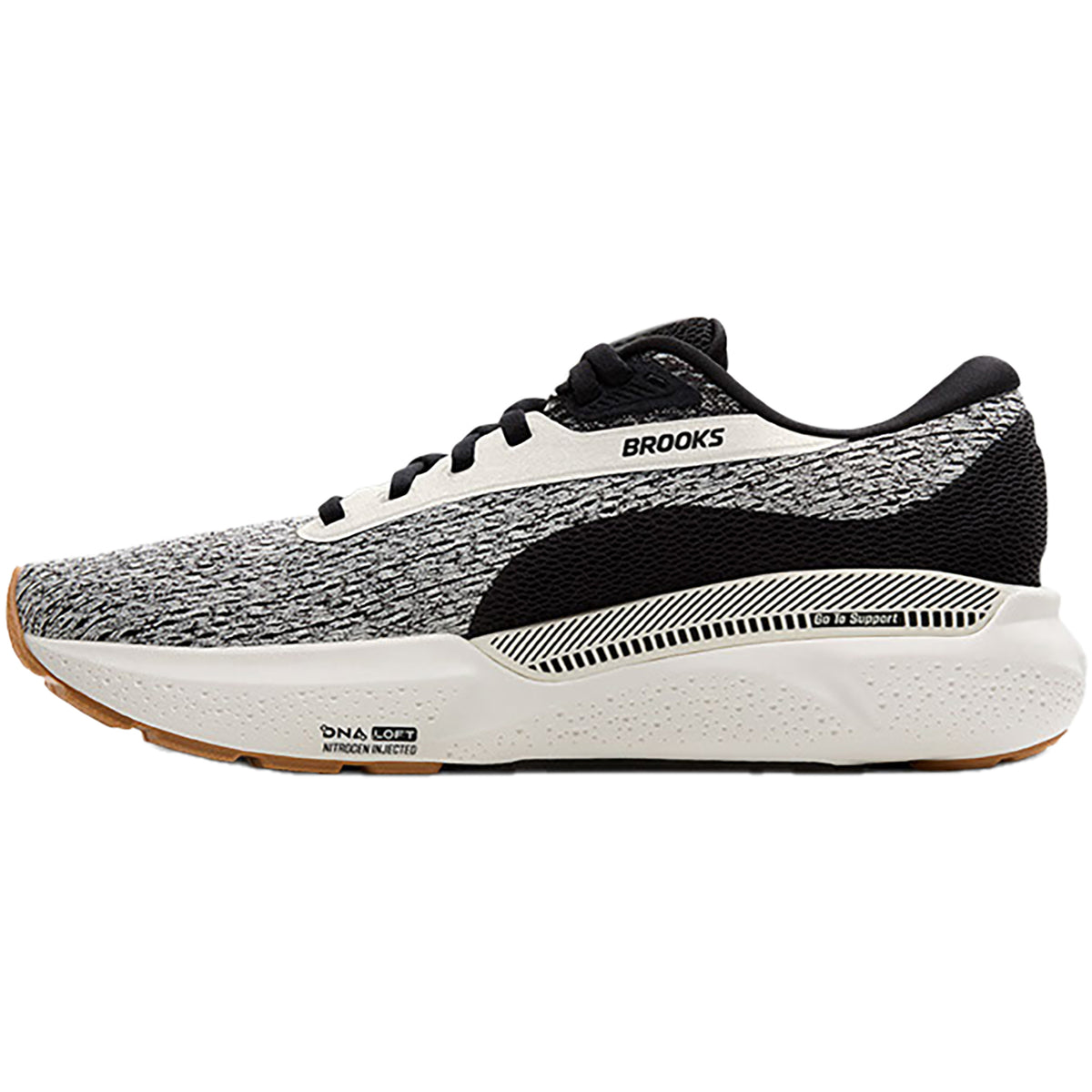Men\'s BROOKS ADRENALINE GTS 24 Running Shoes Coconut Black White Sand ~ Size 11 bro-110437_black-country-blue-  main image 3