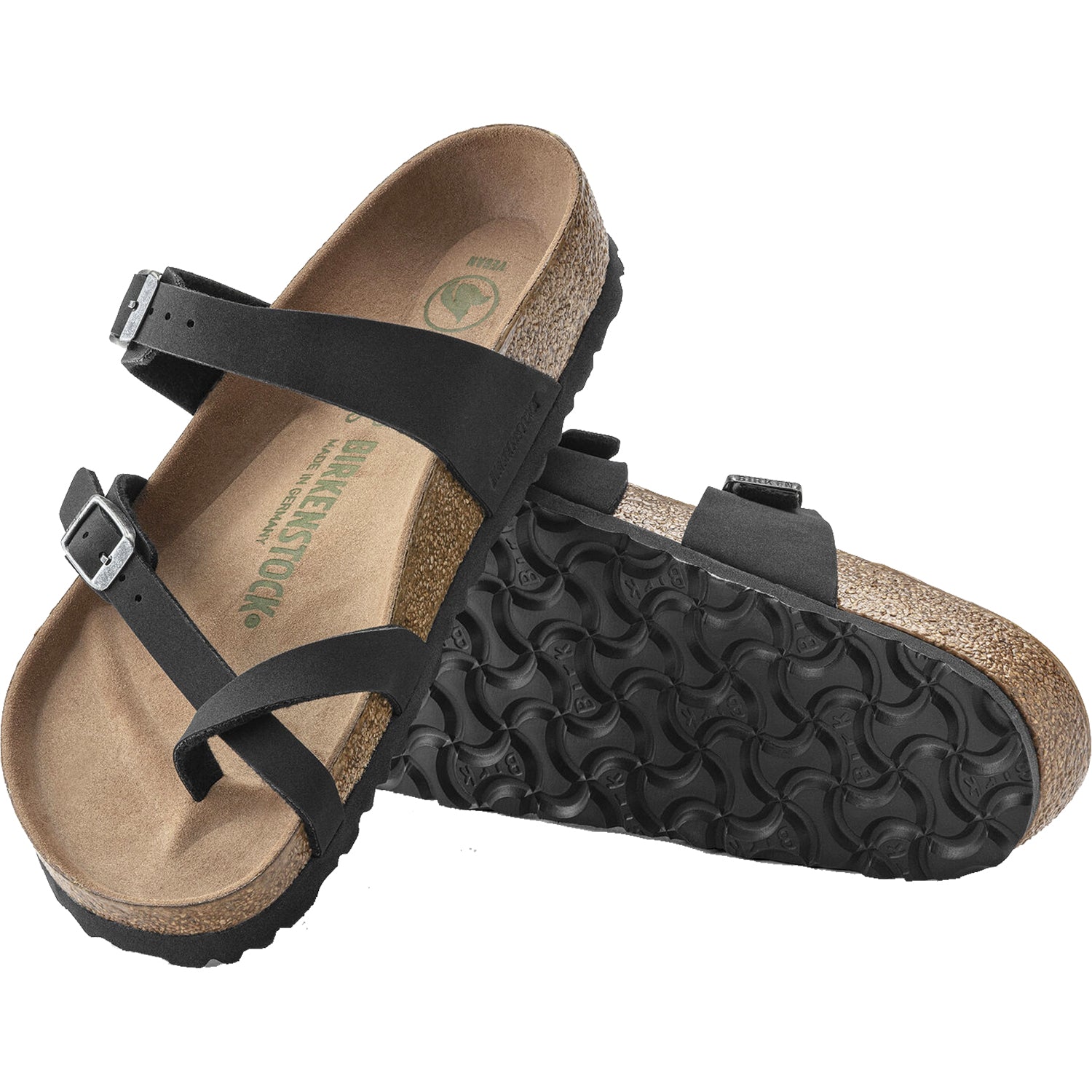 Womens Birkenstock Women's Birkenstock Mayari Vegan Black Birkibuc Black Birkibuc