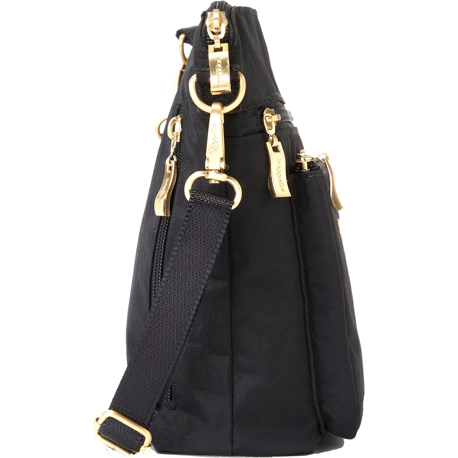 Womens Baggallini Baggallini Modern Pocket Crossbody Black Nylon Black Nylon