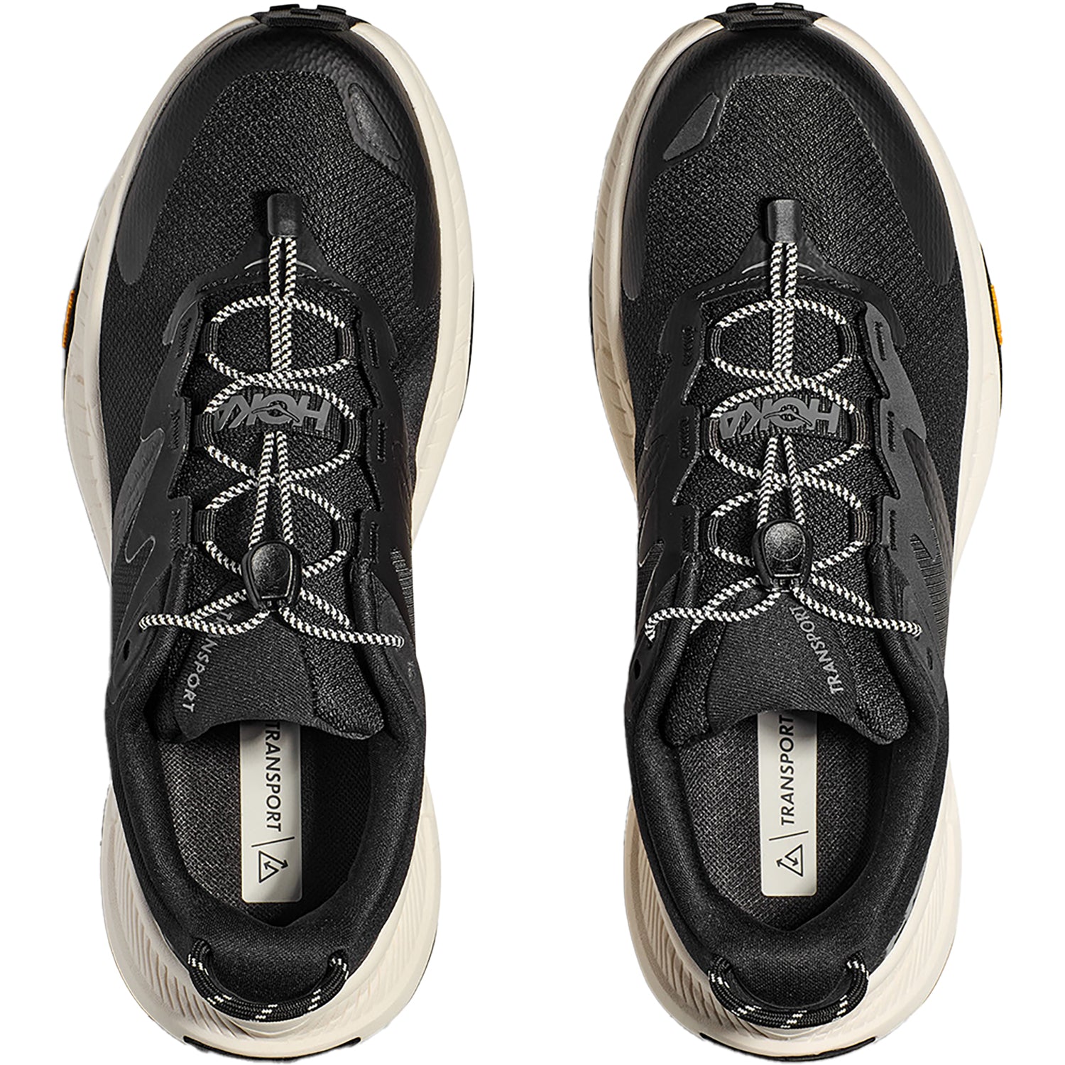 Womens Hoka one one Women's Hoka Transport Black/Alabaster Mesh Black/Alabaster Mesh