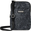 Womens Baggallini Baggallini Take Two RFID Bryant Crossbody Midnight Blossom Nylon Midnight Blossom Nylon