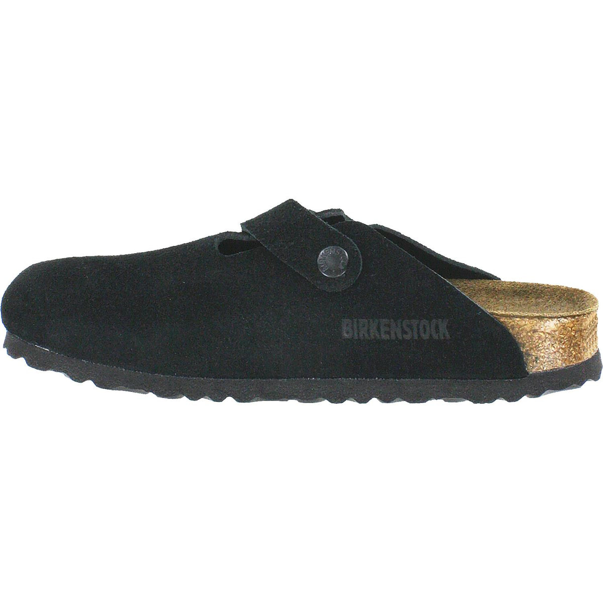 BIRKENSTOCK BOSTON スエード サンダル 41 ブラック BIRKENSTOCK BOSTON SOFT FOOTBED SUEDE ( REGULAR FIT ) BLACK