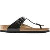 Womens Birkenstock Women's Birkenstock Gizeh Black Patent Birko-Flor Black Patent Birko-Flor