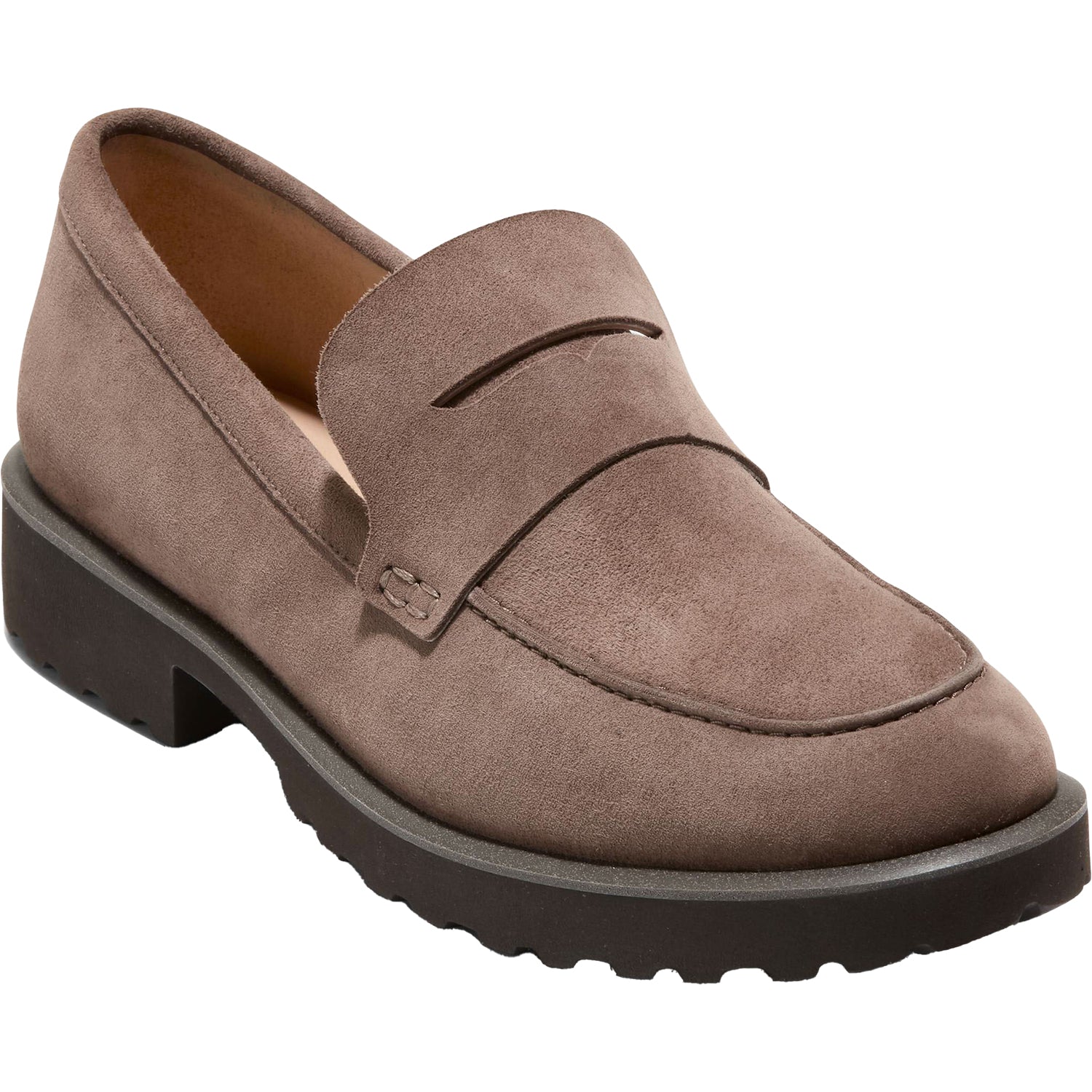 Womens Cole haan Women's Cole Haan Geneva Loafer CH Lava Suede Lava Suede